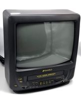 SANSUI COM311AD 13" TV/VCR Combo AC/DC + 12 Disney VHS Movies