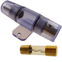 SAMURAI AUDIO Platinum 4/8 AWG Gauge CAR Stereo Audio AGU Fuse Holder +100A Fuse