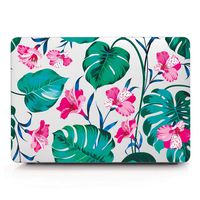 One Micron Compatible MacBook Air 13.3 Inch Case, Ultra Slim Matte Plastic Hard Case Cover Protective Case Compatible MacBook Air 13.3''(A1369/A1466), Pink Palm Flower