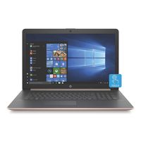 HP 17.3-inch HD+ Touchscreen Premium Laptop PC, Intel Quad Core i5-8265U Processor, 8GB DDR4 Memory, 256GB PCIe NVMe SSD + 1TB Hard Drive, DVD, Bluetooth, Windows 10, Rose Gold
