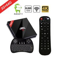 TV Box 3GB 64GB, EstgoSZ 4K Smart TV Box Android 7.1 Amlogic S912 Octa Core 64 bits CPU with 2.4G/5G Dual Band WiFi/Bluetooth 4.1/1000M LAN Android TV Box with Wireless Backlit Keyboard