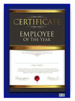 SECO 25mm Mitred Certificate Frame, 8.5" x 11", Blue (SN8511BLUE-CERT)