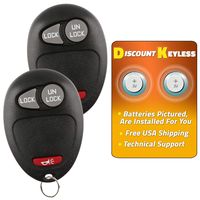 Discount Keyless Replacement Key Fob Car Entry Remote For Colorado Venture Canyon H3 L2C0007T, 10335582-88 (2 Pack)