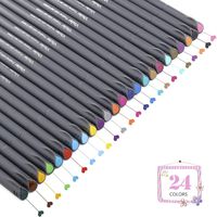 Colored Pens Set, Fine Line Point Drawing Marker Pens for Writing Journaling Planner Coloring Book Sketching Taking Note Calendar Art Projects Office School Supplies (24 Colors)