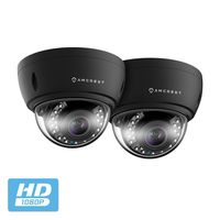2-Pack Amcrest 4X Optical Zoom HD Dome Outdoor Security Camera (Quadbrid 4-in-1 HD-CVI/TVI/AHD/Analog), 2MP 1920x1080P, 65ft Night Vision, Motorized Varifocal Lens 40°-90°, (2PACK-AF-2MVD-VARIB)