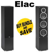 (1 Pair) ELAC - Debut F5 Tower Speakers (Each) Bundle