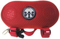 Abco Tech Portable Water Resistant Wireless FM Radio Bluetooth Speaker with Hands-Free Speakerphone and Storage, Red