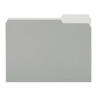 AmazonBasics File Folders, Letter Size, 1/3 Cut Tab, Gray, 36-Pack
