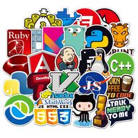 Ratgoo 108 Pcs Programmer Programming Developer Graffiti Stickers for Computer MacBook Laptop Water Bottle Hydro Flask for Software Developers Engineers Hackers Programmers Geeks and Coders