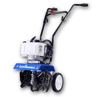 Landworks Mini Tiller Cultivator Super Duty 3HP 52cc 2 Stroke Gas Motor 4 Premium Steel Adjustable Forward Rotating Tines for Garden & Lawn, Digging, Weed Removal & Soil Cultivation EPA/CARB Certified