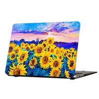 MacBook Air 11 Inch Case, Funut Matte Rubber Coated Soft Touch Plastic Hard Case Shell Fashion Style for MacBook Air 11.6 Inch A1370 A1465, Sunflowers