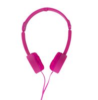 Pop Tone Comfort Headphones with Folding Arms, Raspberry