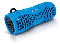 AXESS SPBW1035 Portable Water Resistant Bluetooth Loud Speaker System with Speakerphone to Answer your Calls In Blue