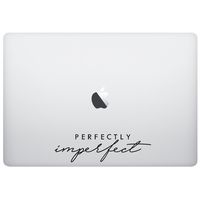 MacBook Sticker Decal - Perfectly Imperfect - Matte Black Skins Stickers