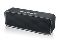 Totola Wireless Bluetooth Speaker with AUX/USB/TF Card Slot,Outdoor Portable Stereo Speaker with HD Audio,Enhanced Bass, Dual-Driver,Handsfree Calling, FM Radio Speaker for Travel,Party (Grey)