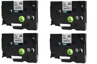 4PK Compatible Tze-231 Black on White Tape