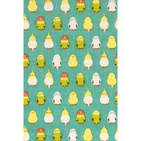 HAMAMONYO Tenugui 'Standing Parakeets'