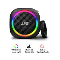 Divoom Airbeat 30 Rechargable Bluetooth Wireless IPX 4 Water Resistant Speaker, Support TWS Stereo Pairing (Black)
