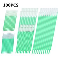 BTSD-home Foam Tip Cleaning Swabs Sponge Stick for Inkjet Print Head Optical Lens Gun Cleaning Solvent Resistance