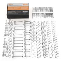 Incly 120 PCS Peg Board Hooks Set Pegboard Hook Assortment Garage Organizer Bins Hanging Pegboard Accessories