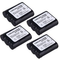 3.6V 3 AA 1500mAh Ni-MH Cordless Phone Battery For Panasonic P-P511 KX-FPG371 KX-FPG372 HHR-P402 (Pack of 4)