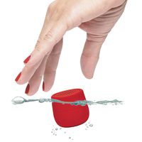 Lexon MINO X - Floatable Water Resistant IPX7 Portable Bluetooth Speaker - 3W - Red