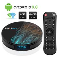 Android TV Box 9.0, Android Box 4GB RAM 64GB ROM, Dual-WiFi 2.4GHz/5GHz Bluetooth Google Media Player, RK3318 Quad Core 64 Bits 3D/4K Smart TV Box 2019