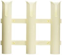 CE Smith Tournament 3 Rack Rod Holder, White-Replacement Parts and Accessories for Tournament Fishing, Rod Fishing, Deep Sea Fishing and Trolling