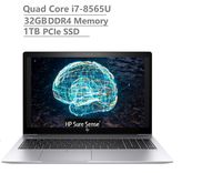 2019 Newest HP Elitebook 850 G6 15.6" Full HD FHD(1920x1080) Business Laptop (Intel Quad-Core i7-8565U Vpro, 32GB DDR4 RAM, 1TB PCIe NVMe SSD) Fingerprint, Backlit, Thunderbolt, B&O, Windows 10 Pro