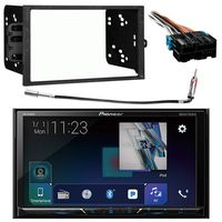 Pioneer 7" Double DIN Android Auto Apple CarPlay Car Stereo DVD/CD Receiver, Double DIN Installation Dash Kit for Select 1994-2012 GM Vehicles, Radio Wiring Harness, Antenna Adapter
