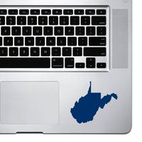 StickAny Palm Series West Virginia WV Sticker for MacBook Pro, Chromebook, and Laptops (Navy)
