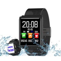 Smart Watch, Fitness Tracker Heart Rate & Blood Pressure & Sleep Monitor Compatible iOS & Android, Waterproof Steel Activity Tracker Color Screen, Calorie/Step Counter Men Women Kids