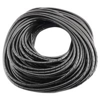 DGZZI Spiral Cable Wrap 4mm 25m Black Spiral Wrap Cable Binding Tidy Leads for TV PC Home Cinema CCTV Wires
