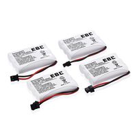 EBL BT-446 Cordless Phone Battery 1000mAh 3.6V Ni-MH Replacement Rechargeable Battery for Uniden Cordless Phone BT-446, BT-1005, TRU8885, TRU8885-2 (4-Pack)