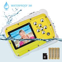 Kids Camera, Digital Waterproof Camera for Children with 3M Waterproof, 2 Inch LCD Screen, 12MP HD Resolution, 8X Digital Zoom and Flash with A 8G SD Card and Non-Rechargeable Battery - Amazon Vine ...