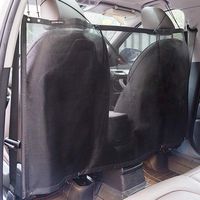 EXPAWLORER Car Pet Barrier Mesh Universal Obstacle Divider Prevent Disturb Screen from Children Dog Driving Safety Vehicle Backseat Barrier Net Black
