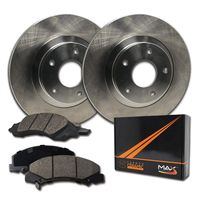 Max Brakes Front Premium Brake Kit [ OE Series Rotors + Ceramic Pads ] KT039241 Fits: Lexus 2007-2017 ES350 2013-2017 ES300h | Toyota 2008-2016 Avalon 2007-2017 Camry