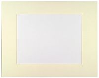 Sax Premium Precut Mats - 11 x 14 inches - Pack of 10 - White Beveled Mat with Tan Backer Board (Colors may vary)