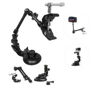 Camera car mount, Suction cup mount for go pro, DSLR car mount, dash mount, Pot stabilizer and Universal one handed aid by Viribus.