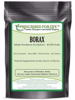 Borax - Pure USP-NF Grade Sodium Borate 10 MOL Mineral Fine Powder 70-200 Mesh, 25 kg (55 lb)