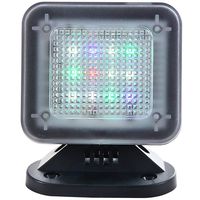 WALI Dummy Fake Security Tv Light LED Simulator with Power Adapter Timer Sensor Crime Prevention (FTVP001), Black