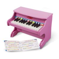 Melissa & Doug Learn-to-Play Pink Piano (25 Keys, Color-Coded Songbook, Great Gift for Girls and Boys - Best for 3, 4, and 5 Year Olds)