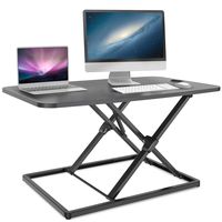 Standing Desk Height Adjustable, Ohuhu 31.3inch Stand up Desk Converter Fully Assembled Gas Spring Riser Sit to Stand Tabletop Desk, Perfect for Laptop & Computer Monitors