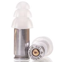 Lucky Shot 9mm Bullet Ear Plugs with Carry Case