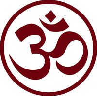 ANGDEST Yoga OM AUM (Burgundy) (Set of 2) Premium Waterproof Vinyl Decal Stickers for Laptop Phone Accessory Helmet Car Window Bumper Mug Tuber Cup Door Wall Decoration