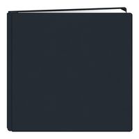 Pioneer 12-Inch by 12-Inch Family Treasures Deluxe Fabric Postbound Album, Midnight Blue