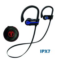 Bluetooth Headphones, TITANSET Wireless Earbuds IPX7 Waterproof Noise Cancelling Headsets, HD Sound&Richer Bass Sports Earphones 9 Hours Playtime Running Headphones with Case