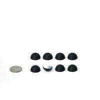 .75" Platinum Silicone Hemisphere Bumper, Non-Skid Isolation Feet with Adhesive | 20 Duro | 8 Pack