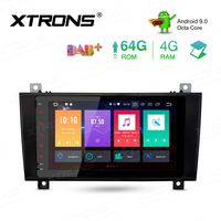 XTRONS 8 Inch Android 9.0 Car Stereo Radio Player Octa Core 4G RAM 64G ROM GPS Navigation Touch Screen Head Unit Supports Screen Mirroring WiFi OBD2 DVR TPMS for Mercedes-Benz SLK Class R171 SLK350