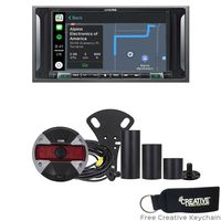 Alpine i207-WRA 7" CarPlay & Android Auto Receiver & HCE-TCAM1-WRA Spare Tire Rear View Camera